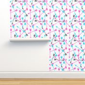 arrow // arrows girls turquoise aqua pink and grey cute girls arrows