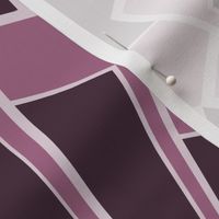 Art Deco Scallop in Plum - Extra Large