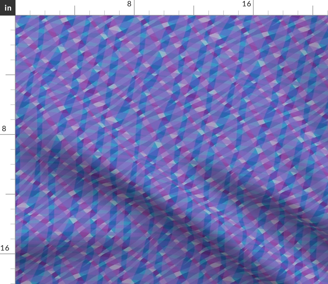 Five Stripe Variable Plaid—blues and purples