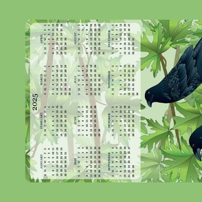 2025 Calendar tea towel Ravens