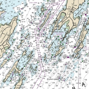 Maine Mid Coast-5 Islands-Nautical Chart