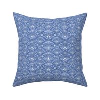 6" Dark Blue Boho Print