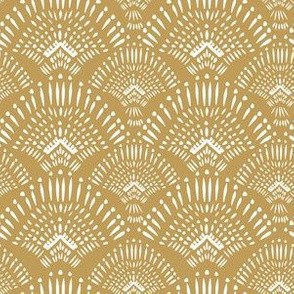 6" Gold Boho Print