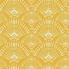 6" Yellow Boho Print