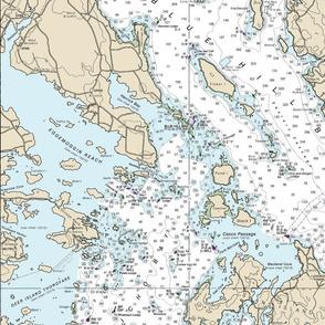 Mount Desert Island Nautical Chart