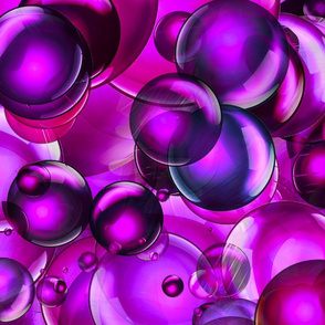 Pink,purple bubbles p