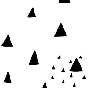 Black and White Mountain Repeat Pattern