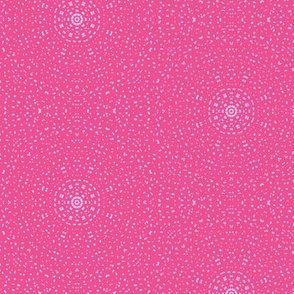 Dotty Rings of Pale Pink on La La Pink