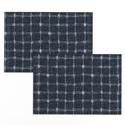 tennis net-plaid -navy