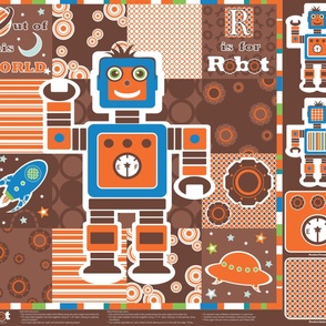 Robot Cheater Quilt and Doll Kit