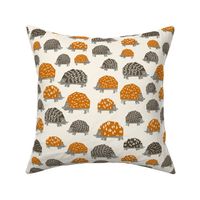 Hedgehogs // fall autumn brown and orange camping outdoors