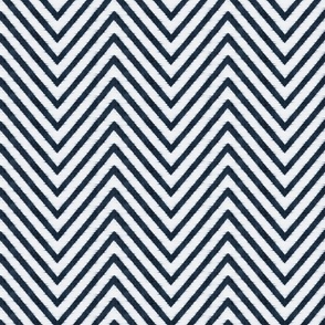 Bright Indigo Herringbone