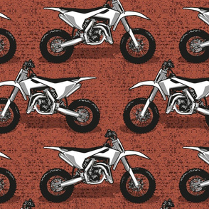 Normal scale // Motocross // siena brown background black white and grey motorcycles