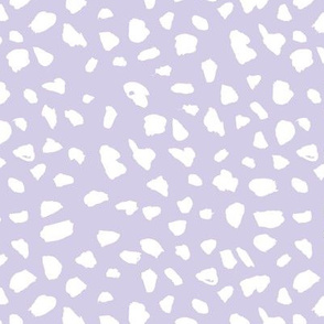 Pastel love brush spots and ink dots hand drawn modern illustration pattern scandinavian style pattern lilac lavender purple trend