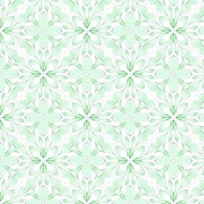 Green floral Moroccan tile small for Anines Atelier. Use the design for backsplash and kitchen walls