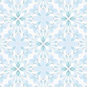 Blue floral Moroccan tile small from  Anines Atelier.  Use the design for backsplash and kitchen walls