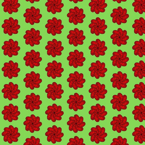 red paisley flower