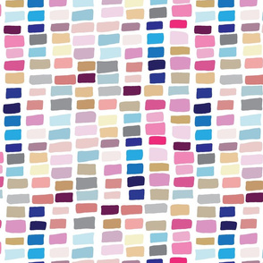 Multicolor swatches pattern from Anines Atelier. Use the design for lingerie an chemise, for cats and dogs