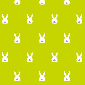 Rabbits Dots LIME - Rabbit relatives