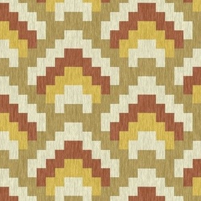 Bayeux Palette Bargello Mountain Range Yellow