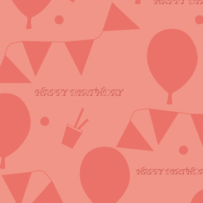 Vector birthday party pattern