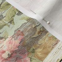 Shabby Floral Wholecloth quilt