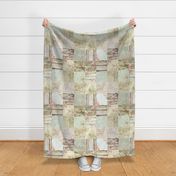 Shabby Floral Wholecloth quilt