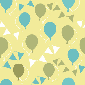 Vector birthday party pattern