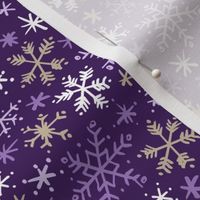 Snowfall (Purple and Gold)