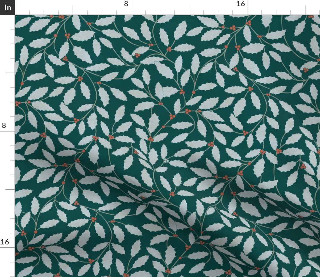 Bella Nora Holly leaf pattern