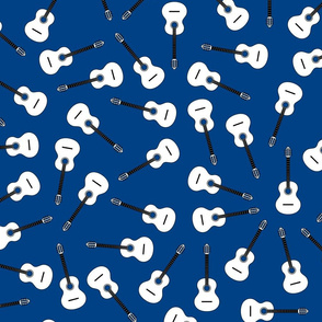 musical snowflakes blue(003f7f)X