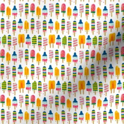Summer watercolor popsicles (mini)