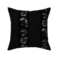 Skull mushrooms black 001