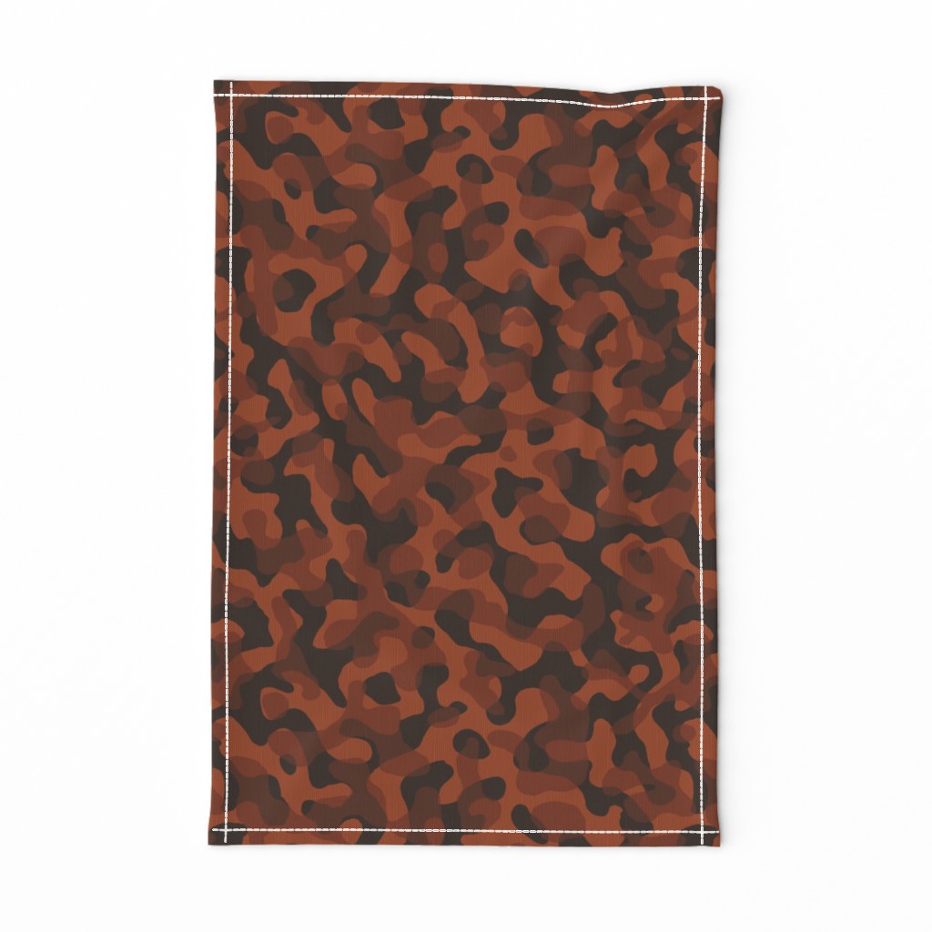 ★ GROOVY CAMO ★ Rust Red - Medium Scale / Collection : Disruptive Patterns – Camouflage Prints