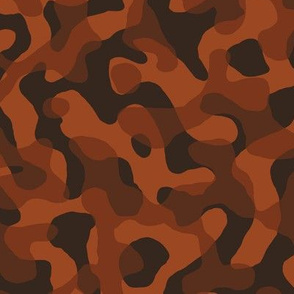 ★ GROOVY CAMO ★ Rust Red - Medium Scale / Collection : Disruptive Patterns – Camouflage Prints