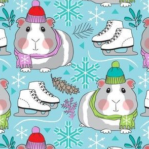 large ice skating guinea pigs