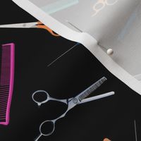 Neon Scissors and Combs