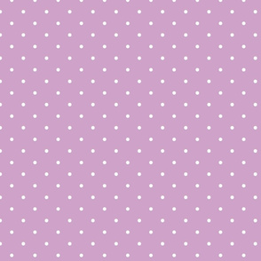 lilac swiss dots