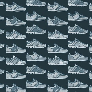 Running Shoes - Grey Blue
