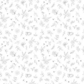 Floral Outlines - S