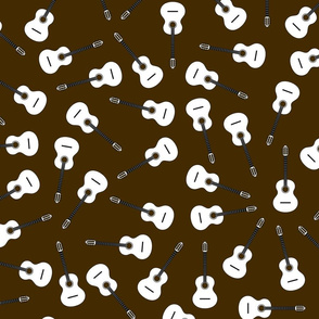 musical snowflakes brown(3f2b00)X