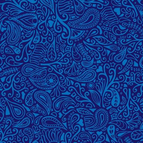 doodle mania - blue