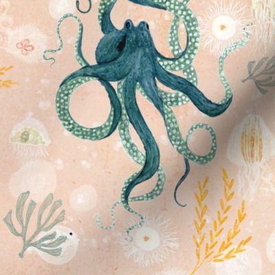 Octopus on blush 