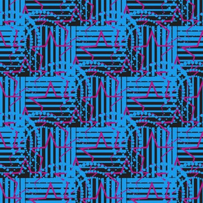 Abstract geometric Grunge neon texture