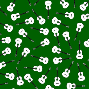 musical snowflakes green(1d5e00)X