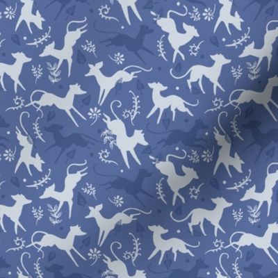 Blue and White Hounds