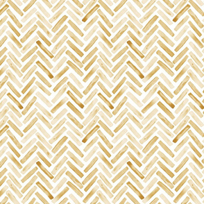 Golden Yellow Painted Chevron boho Herringbone