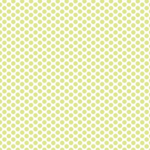 Pop Art Halftone Polka Dot in Citron Yellow, Tiny