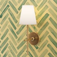 Seafoam Blue Painted Chevron Herringbone