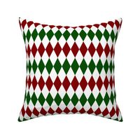 Green Red Argyle Santa's pyjama pattern